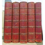 THE WORKS OF CHARLES LAMB IN 5 HALF BOUND VOLUMES 1902-1908 (5)