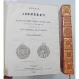 ANNALS OF ABERDEEN IN 2 VOLUMES - 1818 HALF LEATHER BOUND