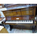 CHAPPELL PIANO CO MAHOGANY CASED UPRIGHT OVERSTRUNG PIANO