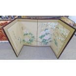 EARLY 20TH CENTURY ORIENTAL SCREEN 183 X 91CM Condition Report: mounted on paper.