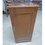 MAHOGANY BEDSIDE CABINET WITH PANEL DOOR