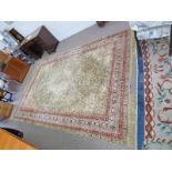 EASTERN CARPET 345 X 230CM Condition Report: faded in areas. worn in areas.