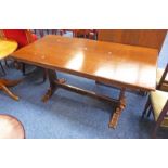 20TH CENTURY OAK REFECTORY TABLE