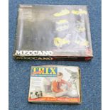 MECCANO SET NO 6, BOXED TOGETHER TRIX CONSTRUCTION SET.