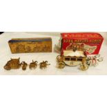 BRITAINS NO 1478 - MINIATURE CORONATION COACH TOGETHER WITH TENNY TOY - LORD MAYOR COACH CLOCKWORK