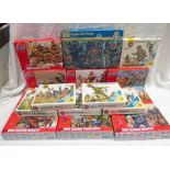 SELECTION OF AIRFIX FIGURE SETS INCLUDING WW1 LUFTWAFFE PERSONNEL, WWII BRITISH COMMANDOS, WW II.