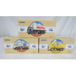 THREE CORGI MODEL VEHICLES INCLUDING 97951 - FODEN TANKER,MILK TOGETHER WITH 97930 - ERF TANKER,