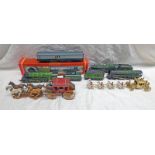 THREE TRIANG 00 GAUGE LOCOMOTIVES INCLUDING BRITANNIA,