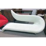 21ST CENTURY CREAM SUEDE STYLE SETTEE