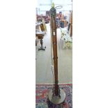 EASTERN CARVED HARDWOOD STANDARD LAMP