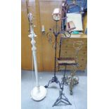 PAINTED METAL LAMP STAND,