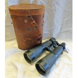 HENSOLDT WETZLAR MARINE - DIALYT 7 X 50 BINOCULARS WITH LEATHER CASE Condition