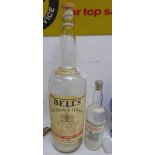 LARGE EMPTY BELLS WHISKY BOTTLE AND ONE OTHER -2-