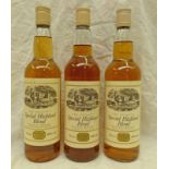 3 BOTTLES OF THE SOCIETYS SPECIAL HIGHLAND BLEND WHISKY 70CL 40% VOL -3-