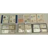 6 ALBUMS INCLUDING VARIOUS MINT STAMPS AND FIRST DAY COVERS OF ISLE OF MAN,