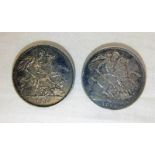 1887 & 1898 VICTORIA CROWNS