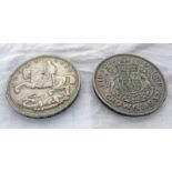 1935 X 1937 GEORGE V & GEORGE V1 SILVER CROWNS