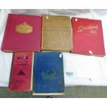 5 ALBUMS WITH VARIOUS MOUNTED AND LOOSE STAMPS INCLUDING BRITISH, GERMAN, CHINESE,