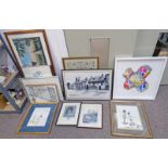 SELECTION OF VARIOUS FRAMED PICTURES & PRINTS ETC