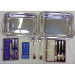 PAIR CASED PICKLE FORKS,