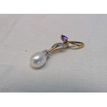 18CT GOLD PEARL,