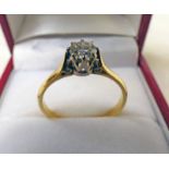 18CT GOLD DIAMOND SOLITAIRE BRILLIANT CUT DIAMOND SOLITAIRE RING OF APPROX 0.