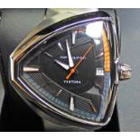 THE HAMILTON "VENTURA COLLECTION" ELVIS80 WRISTWATCH IN STAINLESS STEEL,