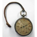 SILVER CASED POCKET WATCH THE WORKS INSCRIBED JOHN FORREST WITH SILVER AND GOLD DIAL