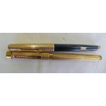 SHEAFFER GOLD PLATED PEN WITH 14K NIB & PARKER HERO FOUNTAIN PEN Condition Report: