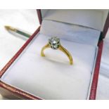 DIAMOND SOLITAIRE RING OF APPROX 0.
