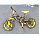 APOLLO STINGER BLACK AND YELLOW CHILD'S BIKE