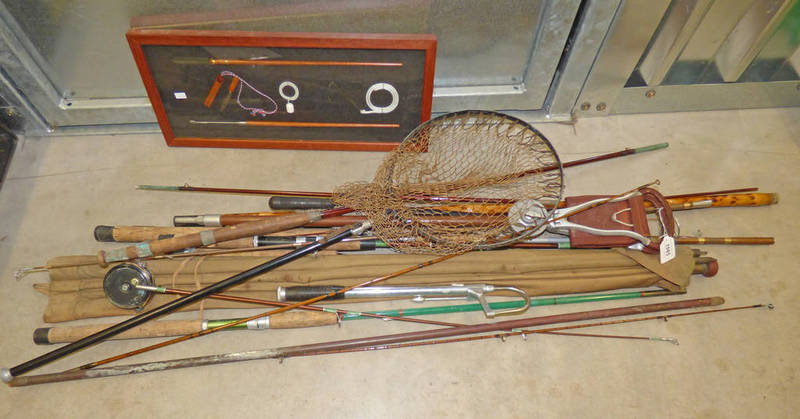 MANTON & CO CALCUTTA THE INDIA 4 PIECE ROD, LANDING NETS,