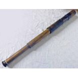 BRASS 19TH CENTURY TELESCOPE INSCRIBED FOR BRYSON 60 PRINCES STREET,