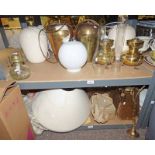 SELECTION OF TABLE LAMPS, PARAFFIN LAMPS,