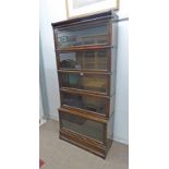 EARLY 20TH CENTURY OAK SECTIONAL BOOKCASE Condition Report: 192cm tall,