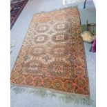 MIDDLE EASTERN RED GROUND RUG 220 X 135 CM