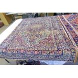 ANTIQUE PERSIAN HANDMADE LAVAR KIRMAN RUG 188 X 130 CM Condition Report: Ends of rug