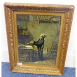 GILT FRAMED PICTURE THE BANKER BY FRANZ MEERTS - 39.