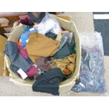 SELECTION OF OLD STOCK OF WOMAN'S CLOTHING TO INCLUDE PURE NEW WOOL SCARFS,