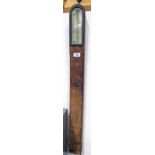 OAK CASED WALL BAROMETER 91 CM LONG