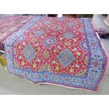 PERSIAN HAND MADE QUM RUG 260X159CM