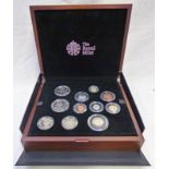 2012 MAHOGANY CASE MINT COIN SET 11 COINS WITH CERTIFICATION