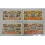 4 THE NATIONAL BANK OF SCOTLAND LIMITED £1 NOTES: 1 X MARCH 1943, 1 X MARCH 1947,