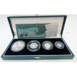 2003 SILVER PROOF BRITANNIA COLLECTION 4 COIN SET