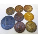 1794 BATH TOKEN AND 7 OTHER TRADE TOKENS