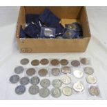 LARGE SELECTION OF COMMEMORATIVE CROWNS MOSTLY ELIZABETH II, 1953 5 SHILLINGS,