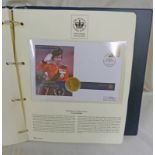 QUEEN'S GOLDEN JUBILEE FIRST DAY COVERS IN FOLDER