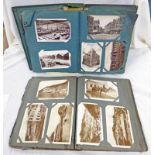 2 POSTCARD ALBUMS TO INCLUDE BRITISH,