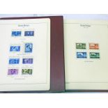 2 ALBUMS OF VARIOUS MINT AND USED UNMOUNTED BRITISH STAMPS ONE ALBUM 1910-1951 THE OTHER 1952-1987