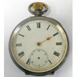 SILVER CASED POCKET WATCH THE CASE MARKED 935